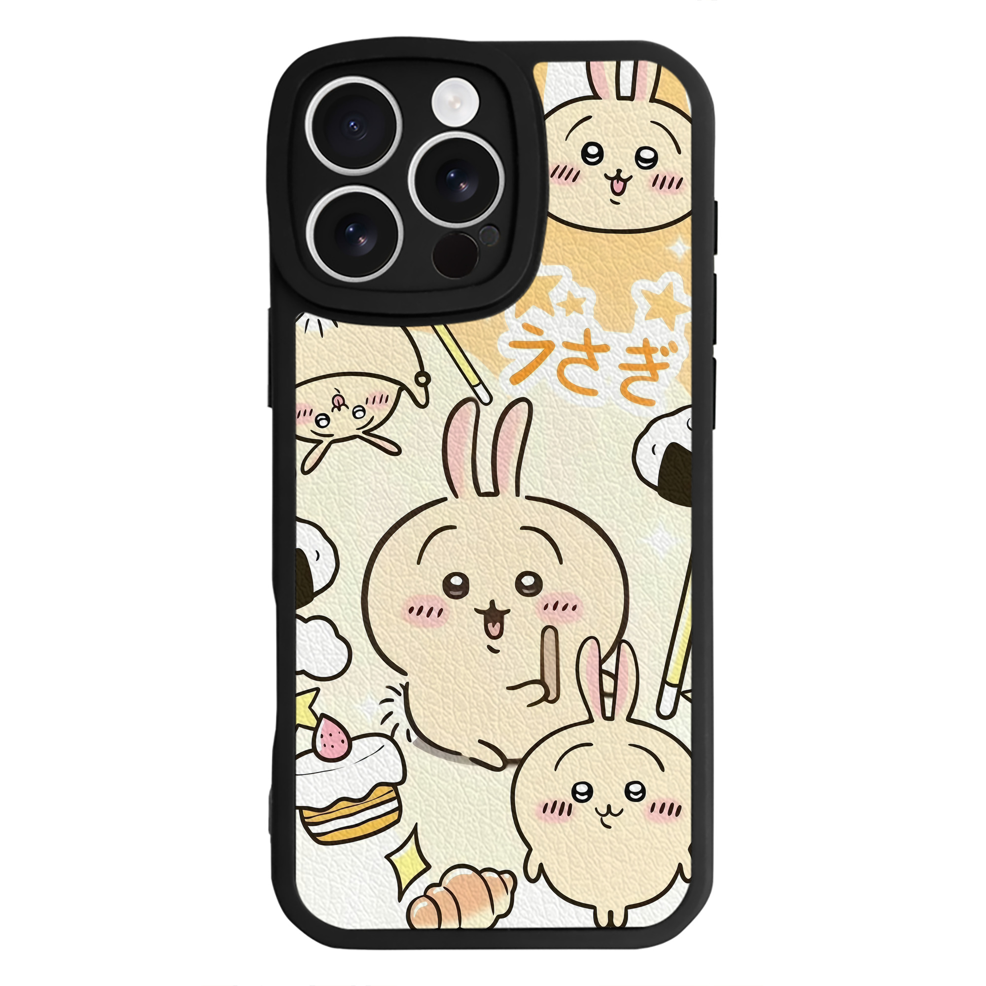 （画像用） ちいかわ Chii-kawa 【iPhone 16シリーズ対応】シリコンスマホケース（レザー調） 材質：シリコン